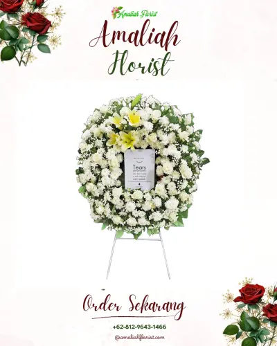 Krans Bunga Duka Cita di Kowangan
