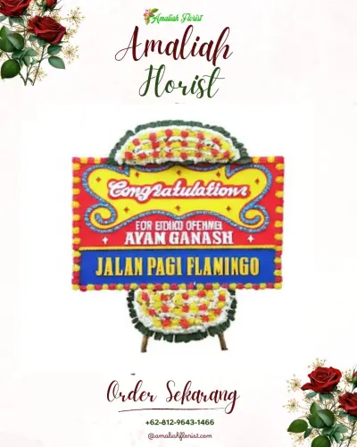 Bunga Papan Congratulation di Kowangan